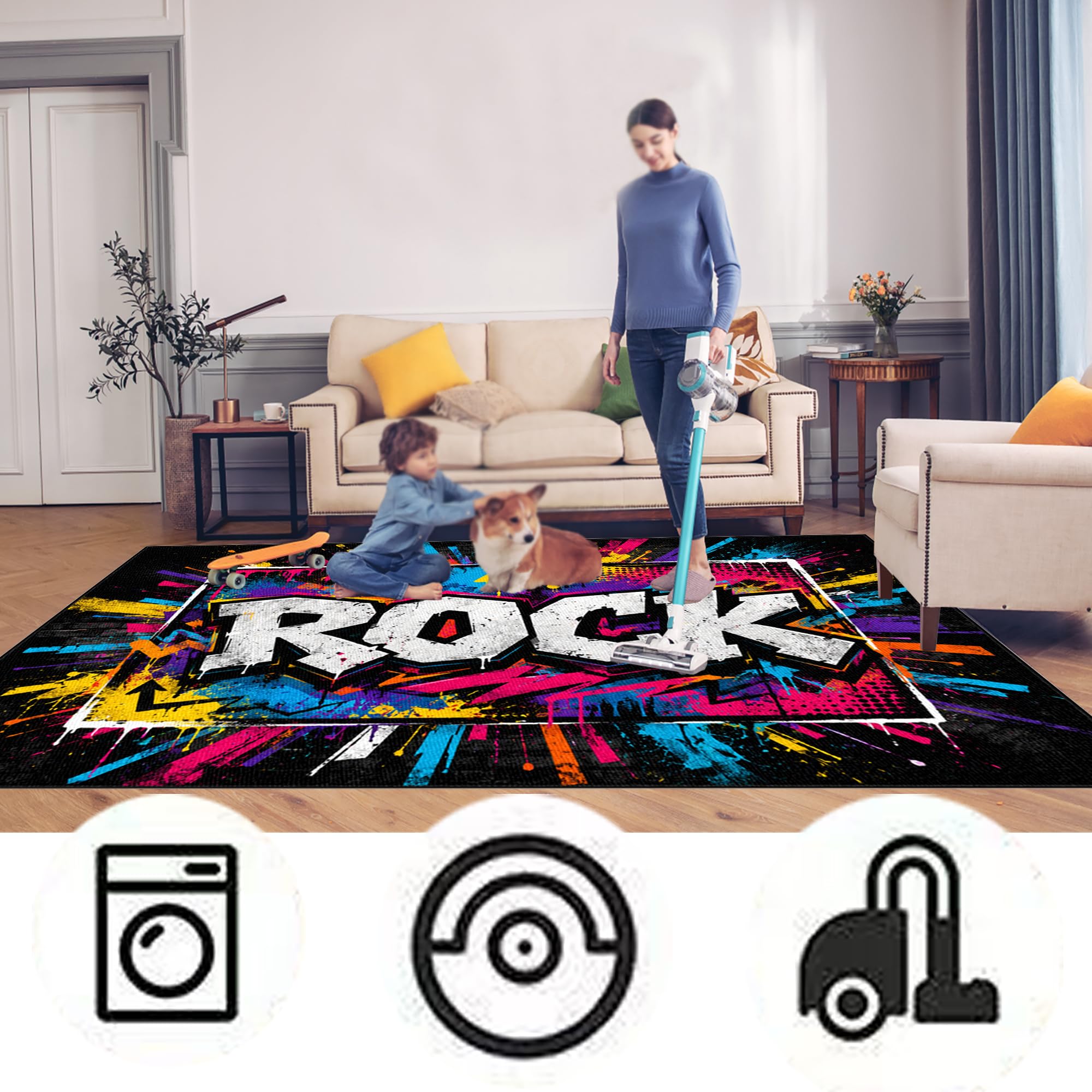 Elektroniczny dywan perkusyjny, 160 x 140 cm, perkusja, zestaw perkusyjny, do bębna basowego, werbla, instrumentów perkusyjnych, mat, wygłuszających, antypoślizgowych dywanów