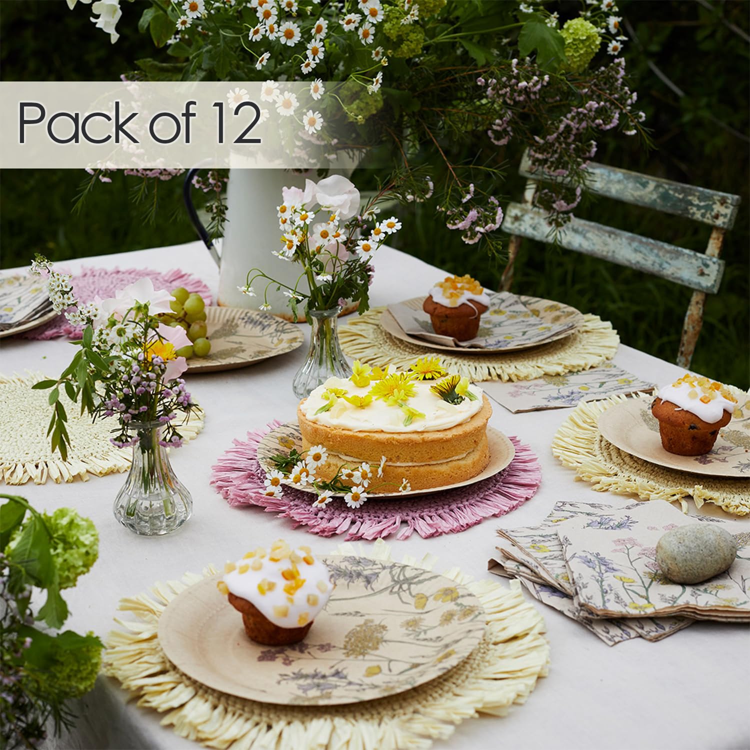 Talking Tables Set Decorazioni Compleanno con Bottiglia con Cannuccia a Tema Ali