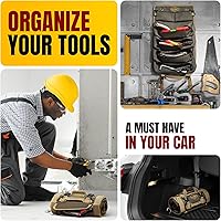 Vista 7 de The Ryker Roll Up Tool Bag Organizer Gifts for him Heavy Duty Motorcycle Tool Roll Bag Organizer Portable Rollup Toolbag w/Accessible Pouches - Mens