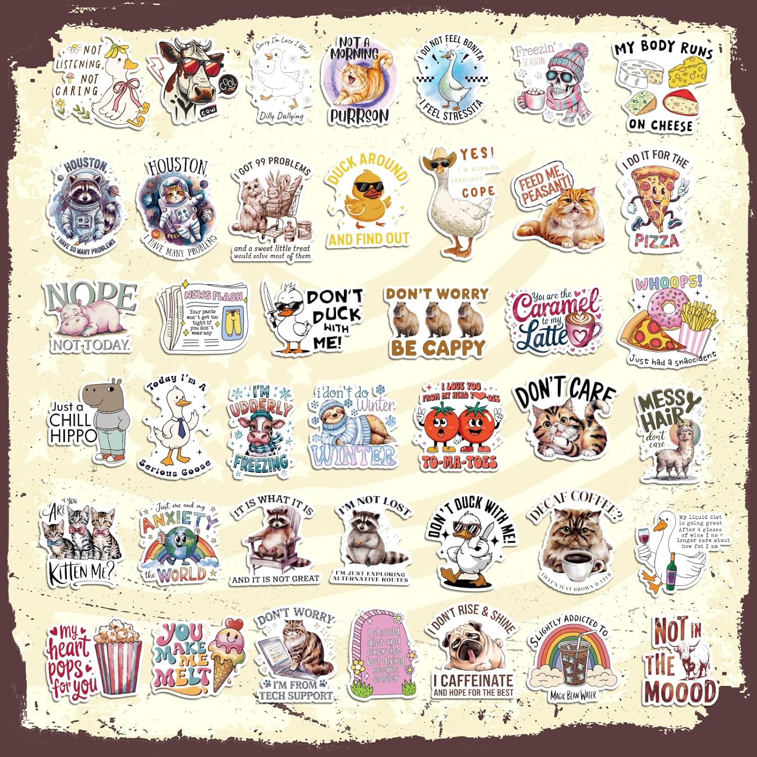 300 Pcs Funny Stickers for Adults, Waterproof Hard hat Stickers, Vinyl Sarcastic Meme Decals for Bumpers, Kindle, Journal, Scrapbook, Skateboard, Luggage, Featuring No Repeats - Image 5