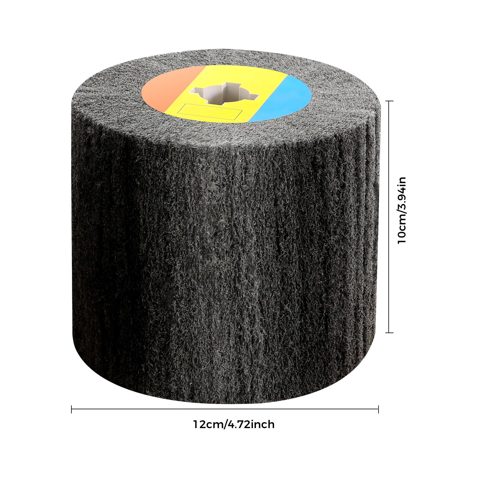 7 PCS Polishing Wheels Burnishing Wheel with 0.8 Inch Aperture Polishing Drawing Wheel for Surface Polishing and Brushing Treatment Grit Types 60#, 80#, 120#, 180#, 240#, 320#, 600#