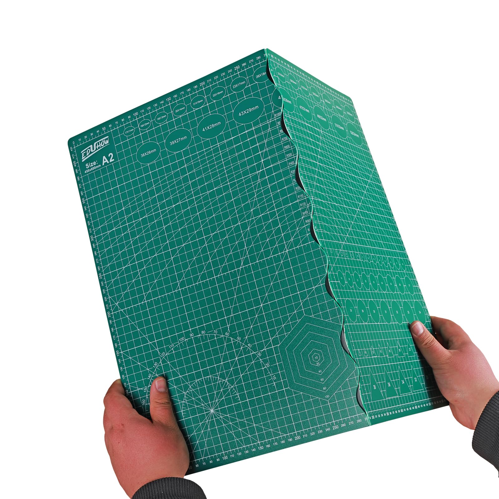 18 Zoll x 24 Zoll selbstheilende Schneidematte A2 (45 x 60 cm), faltbar, ideal für Basteln, Zuschneiden, Nachzeichnen, Nähen, Quilten, Scrapbooking, Kunsthandwerk und Holzbearbeitung