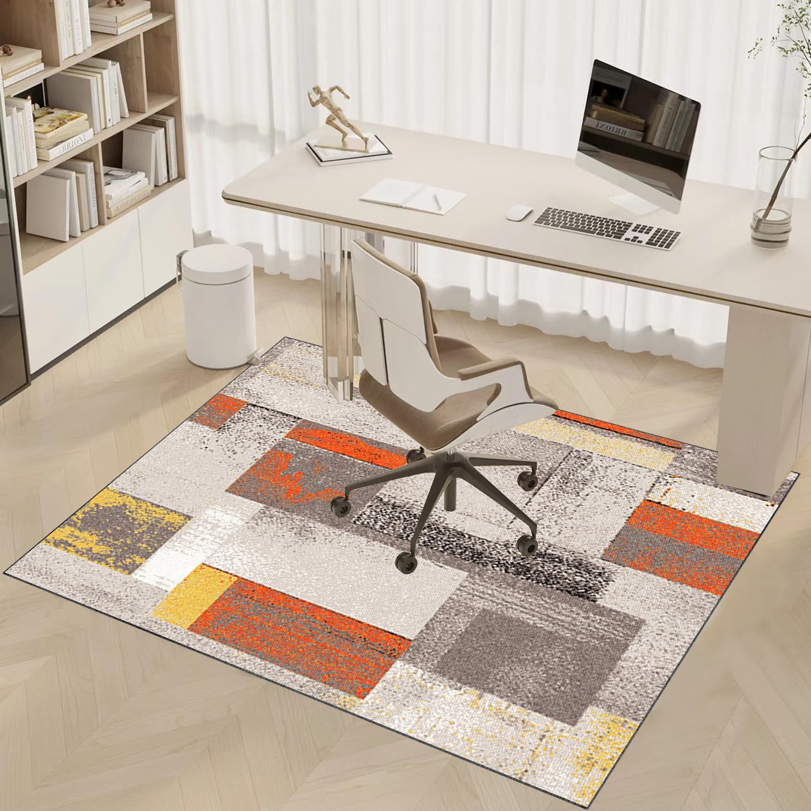 Grand Tapis De Chaise 160x180 Cm - Antidérapant, Pour Bureau, Gaming, Protection Sols Durs