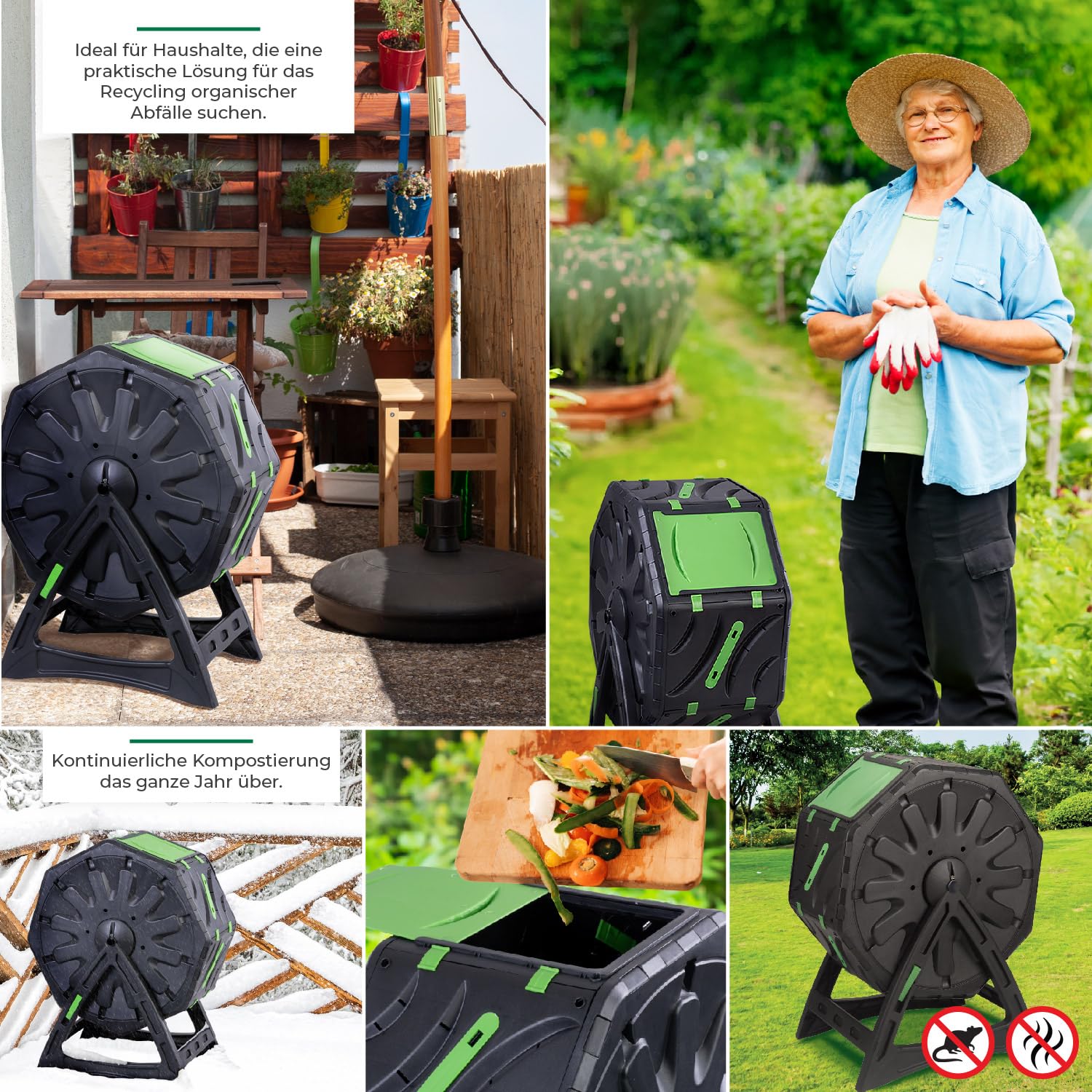 Composter Da Cucina Bokashi CÉCOA 10L - Per Compost Senza Odori, Con Rubinetto E Attivatore - Foto 9