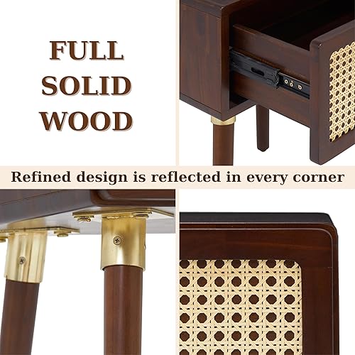 Miniatura 86 de Bme Dinkee - Base de cama de tamaño matrimonial sin cabecera, 15 pulgadas, minimalista y moderna, madera de acacia, 12 listones de madera para