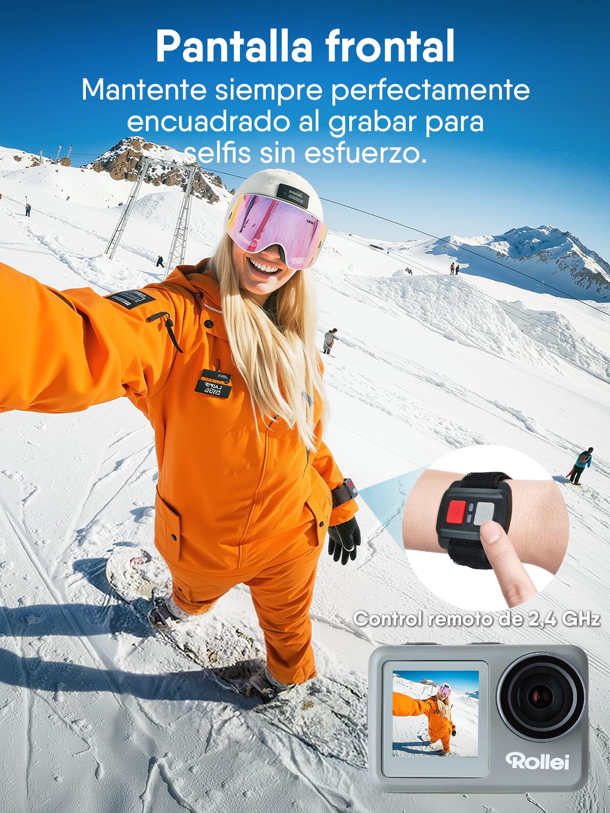 Cámara de Acción, Rollei Actioncam 9s Plus Cámara Deportiva 4K 60FPS