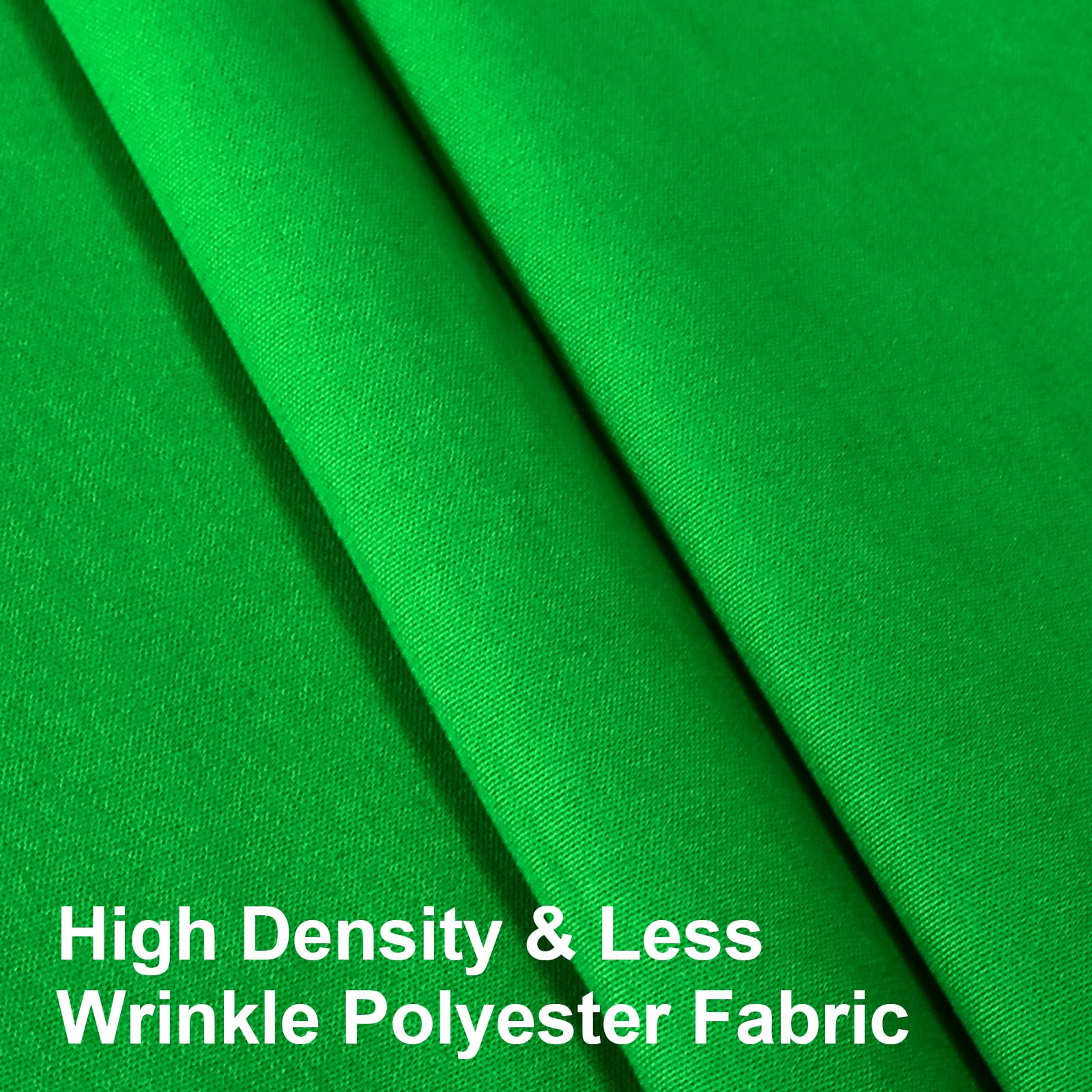 EMART 10x10FT groen scherm achtergrond, hoge dichtheid polyester stof fotografie groen scherm achtergrond met 4 veerklemmen voor videostudio portretten feesten