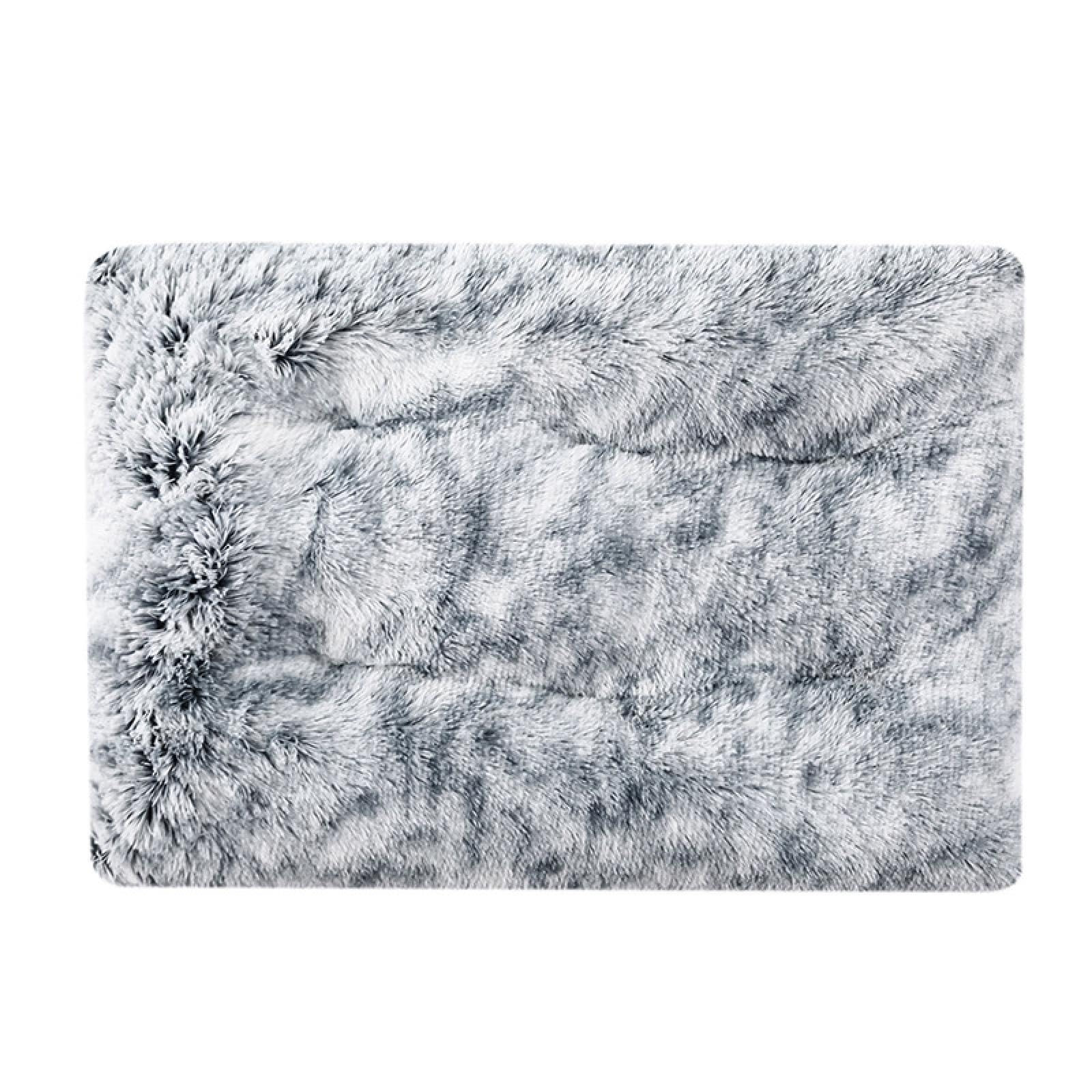 Pet Pad cat pad Dog Bed Plush Winter Warm Sleep pet pad Children Dog Bed Comfortable Cathouse Doghouse Pets 渐变灰色-宠物垫