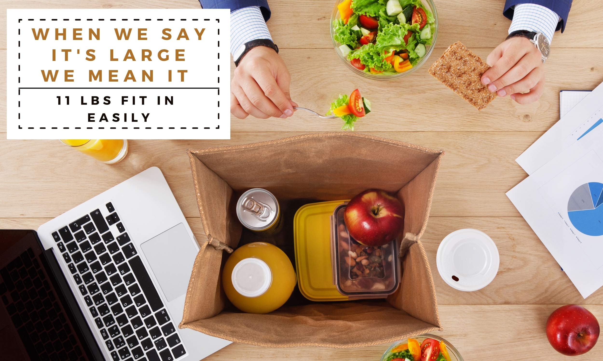 Buy Asebbo Waxed Canvas Lunch Bag Reusable Lunchbox for Office Work