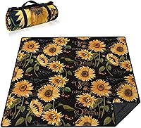 Vista 36 de Manta de picnic extra grande impermeable plegable (60 x 80 pulgadas), manta de playa impermeable a prueba de arena, 3 capas para el aire libre