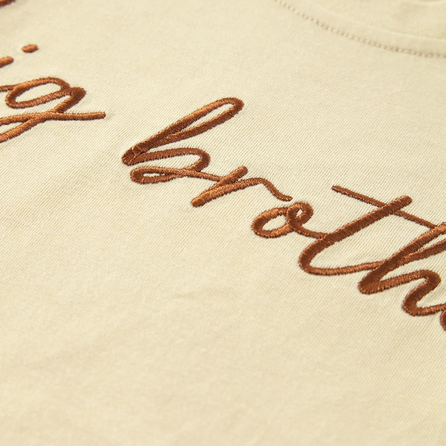 Big Brother T Shirt for Toddler Boy Announcement T-Shirt Sibling Reveal Embroidery Outfit Clothes 1t-5t - Image 4