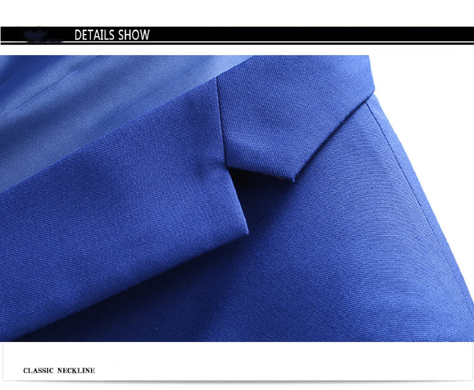 WANMN Chaqueta de Traje de Doble Botonadura de Color sólido Informal de Negocios para Hombre