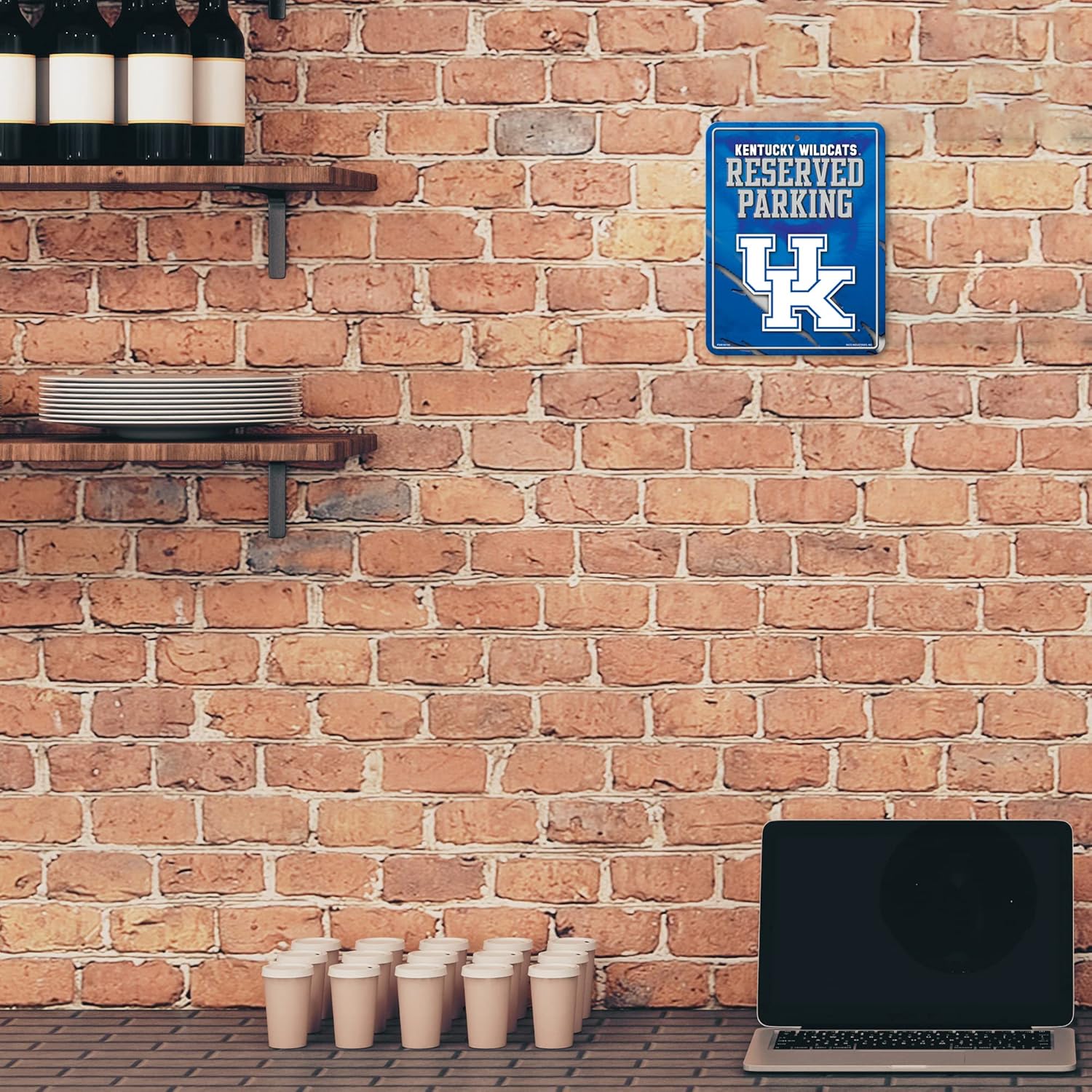 NCAA Metal Parking Sign 8.5" x 11" - Great for Man Cave, Bed Room, Office, Home Décor