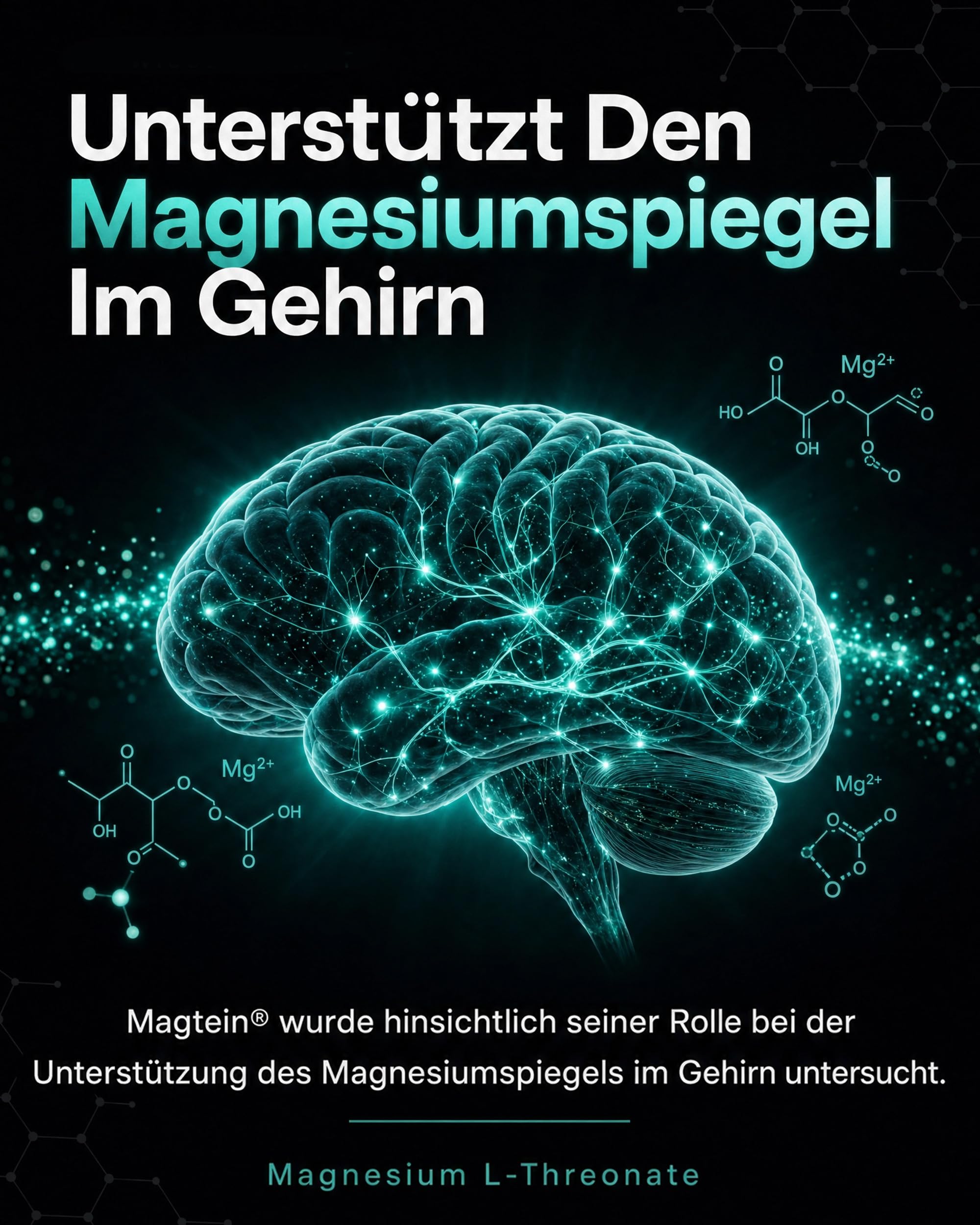 MindBoss Omega-3 DHA Vegan + Magtein Magnesium L-Threonat - Gehirn & Kognition Supplement - Algen-Quelle - ISO 17025 Geprüft - 120 Kapseln