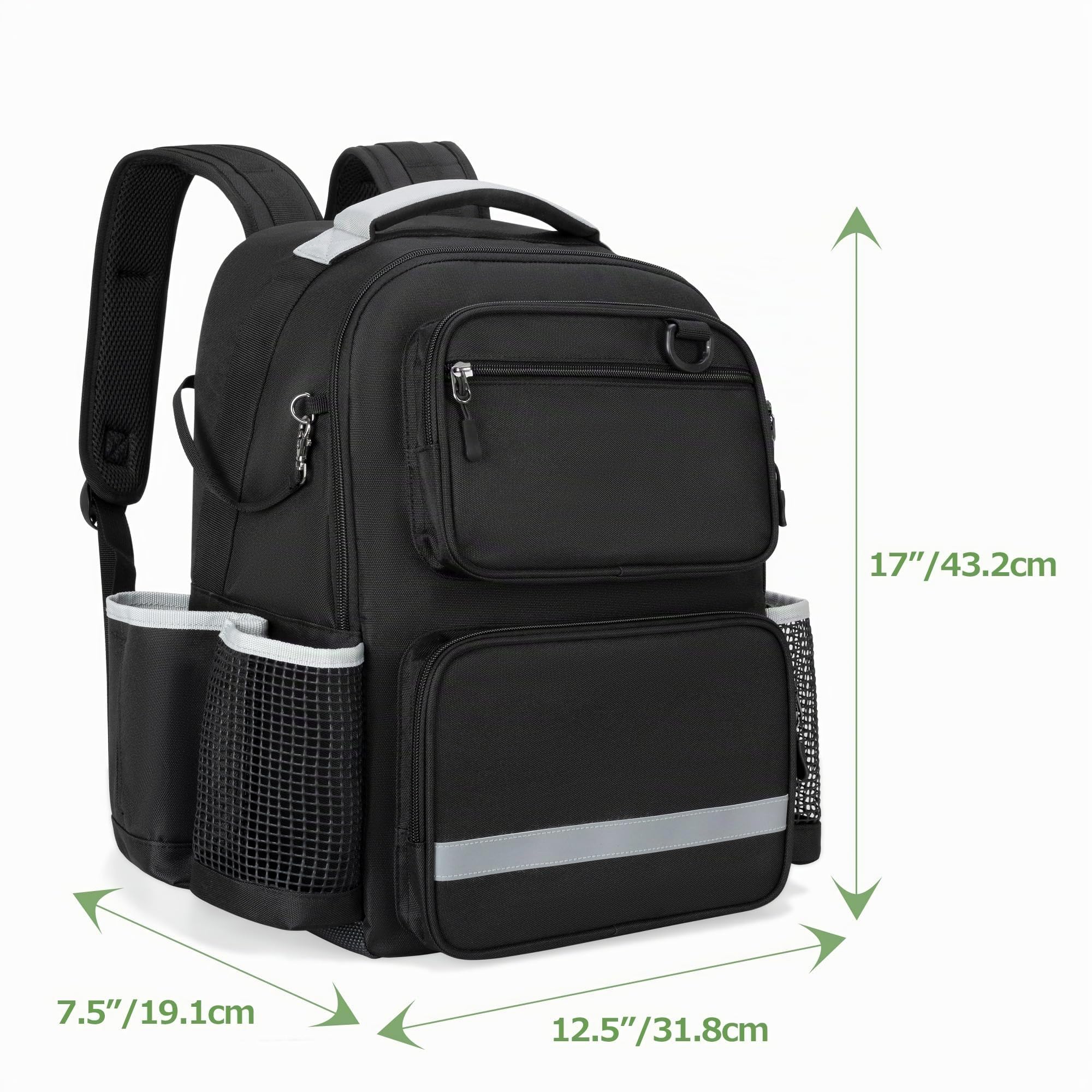 HODRANT Mochila de Limpieza, Solo la Mochila | Mochila Grande para Artículos de Limpieza con Base Rígida y Fondo Impermeable, para El Hogar y El Automóvil