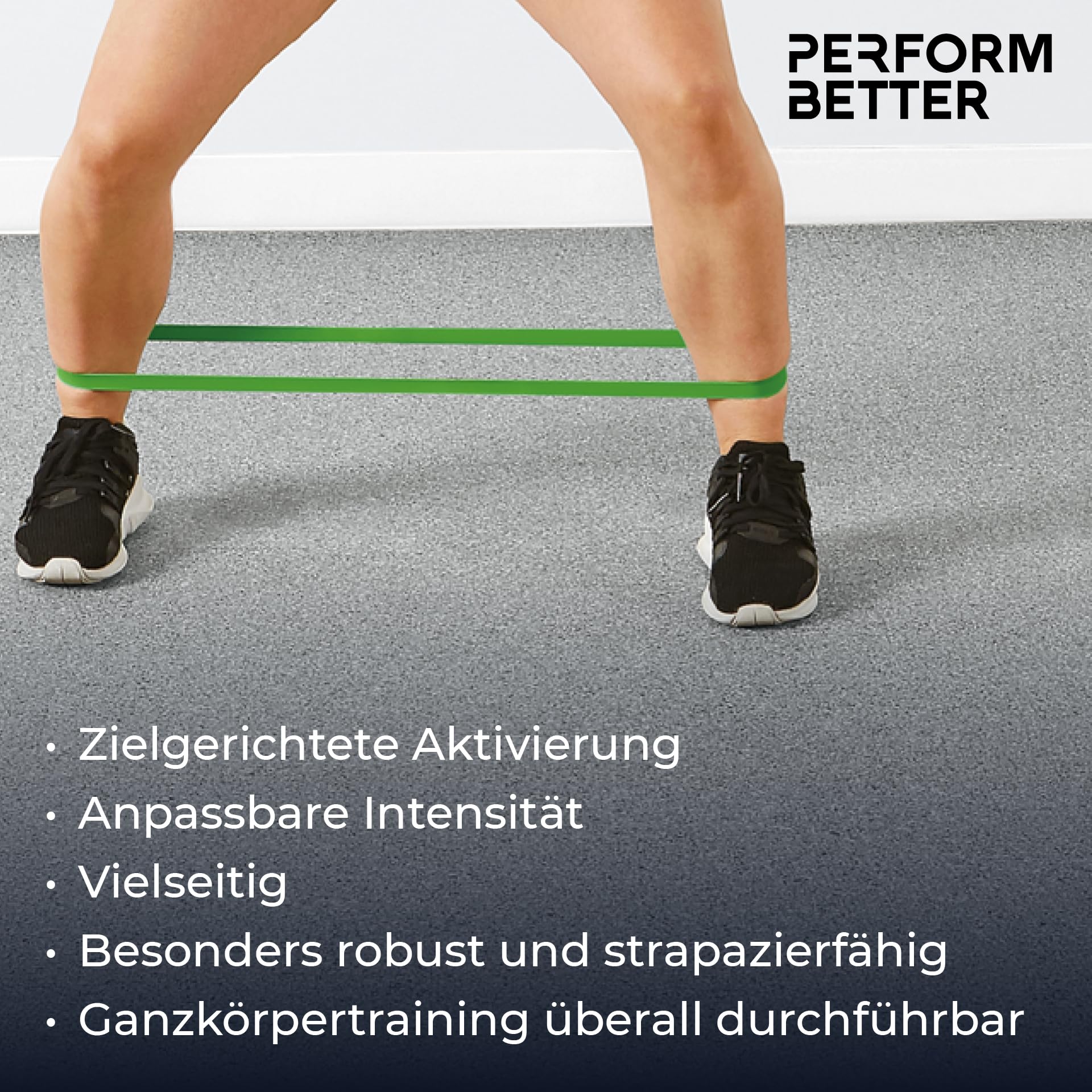 PERFORMBETTER+ Minibands 10er Set, Vielseitige Fitnessbänder für effektives Ganzkörpertraining im Bereich Kraft und Ausdauer, Stärken