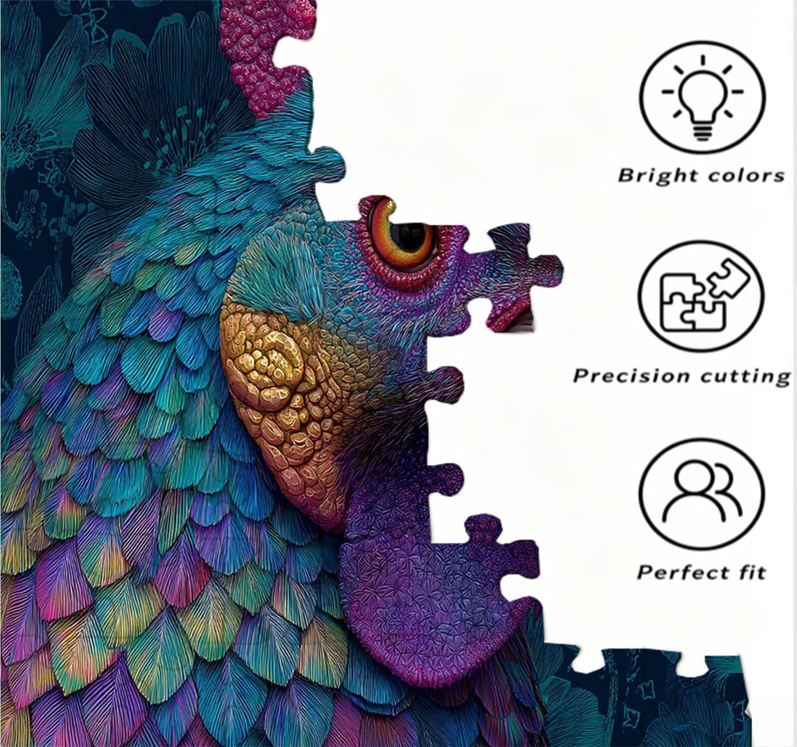 R3KH-458 niebieskie puzzle 6000 elementów, puzzle dla dorosłych, dorosłych, nastolatków, do aktywności w domu, trudne gry rodzinne, klasyczne puzzle jako prezent i dekoracja ścienna