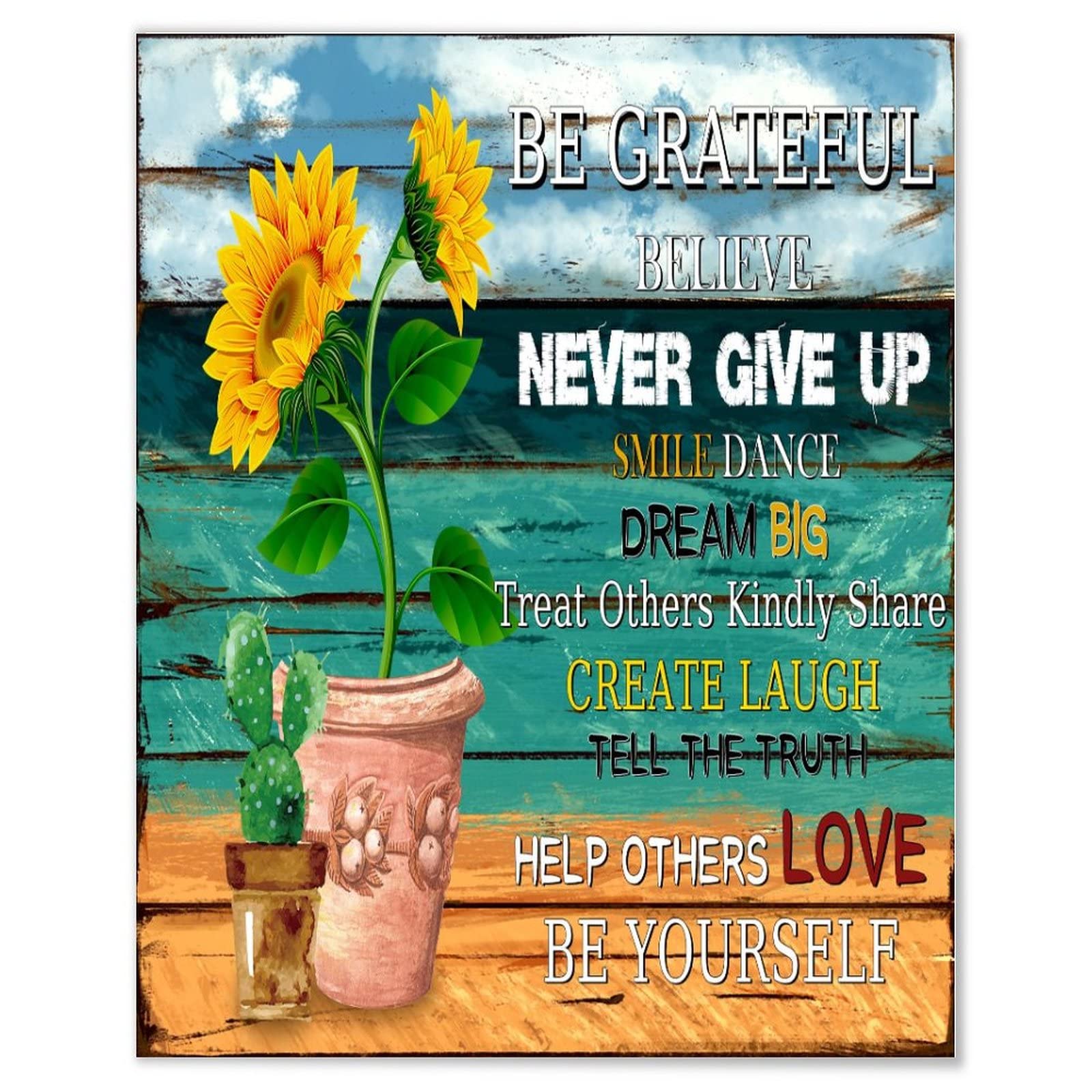 Plaque murale en bois inspirante pour créer un bureau motivant au quotidien