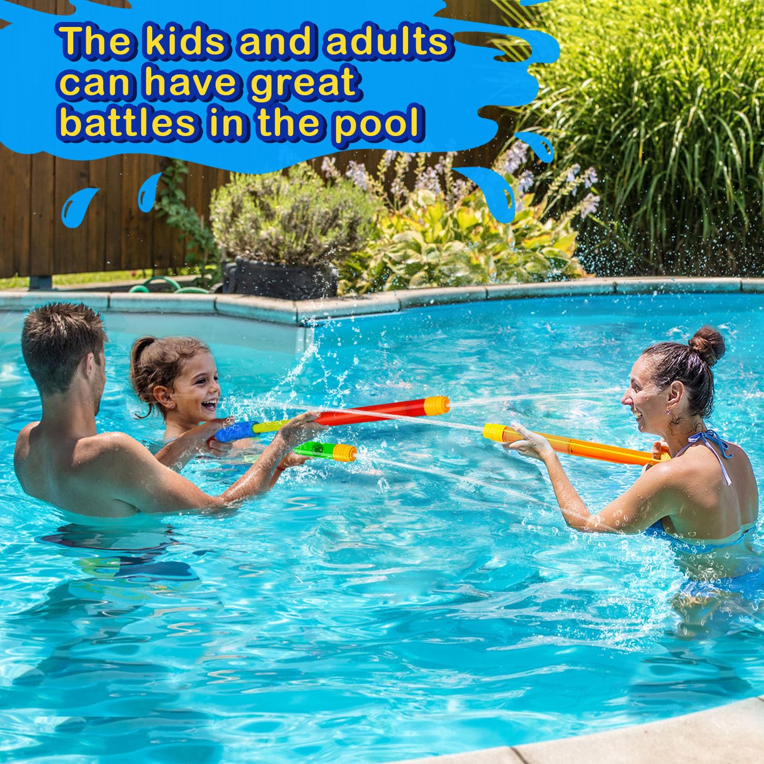 9 Pack Water Gun for Kids Adults, Pool Toys Squirt Gun for Kids Ages 3-5 4-8 8-12,Super Water Soaker Blaster for Party Favors Outdoor Backyard Summer Activities