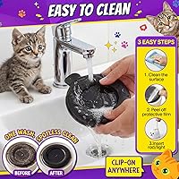 Vista 6 de Interactive Cat Toys for Indoor Cats: Upgraded 360° Automatic Spin Flying Bird Feather Wand with Silicone Protected Rod Safe Play, Strong 8cm