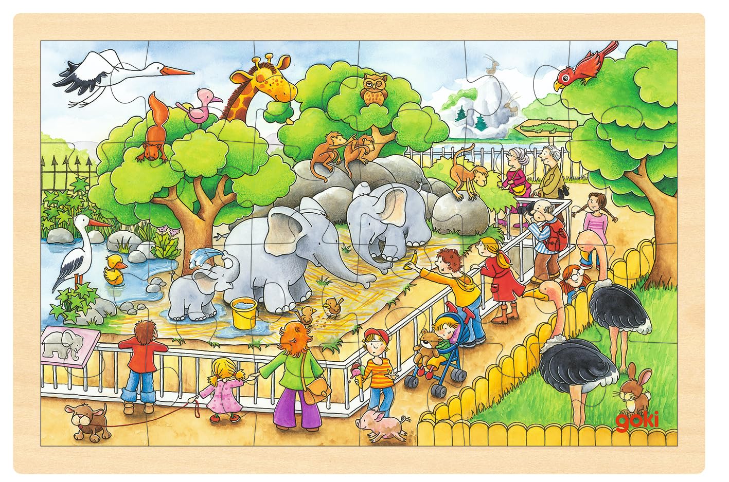 Goki Visit at the Zoo Puzzle,Green