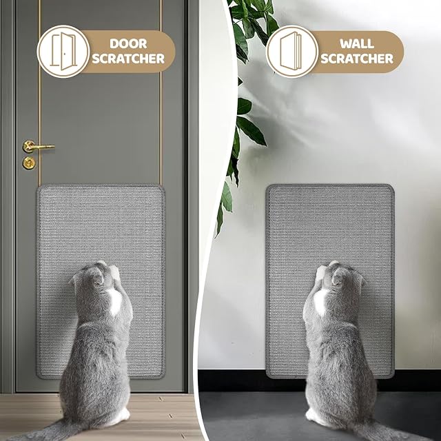 Foto 5 de 7 de Alfombrilla protectora de sisal para muebles de gato, para arañar el sofá