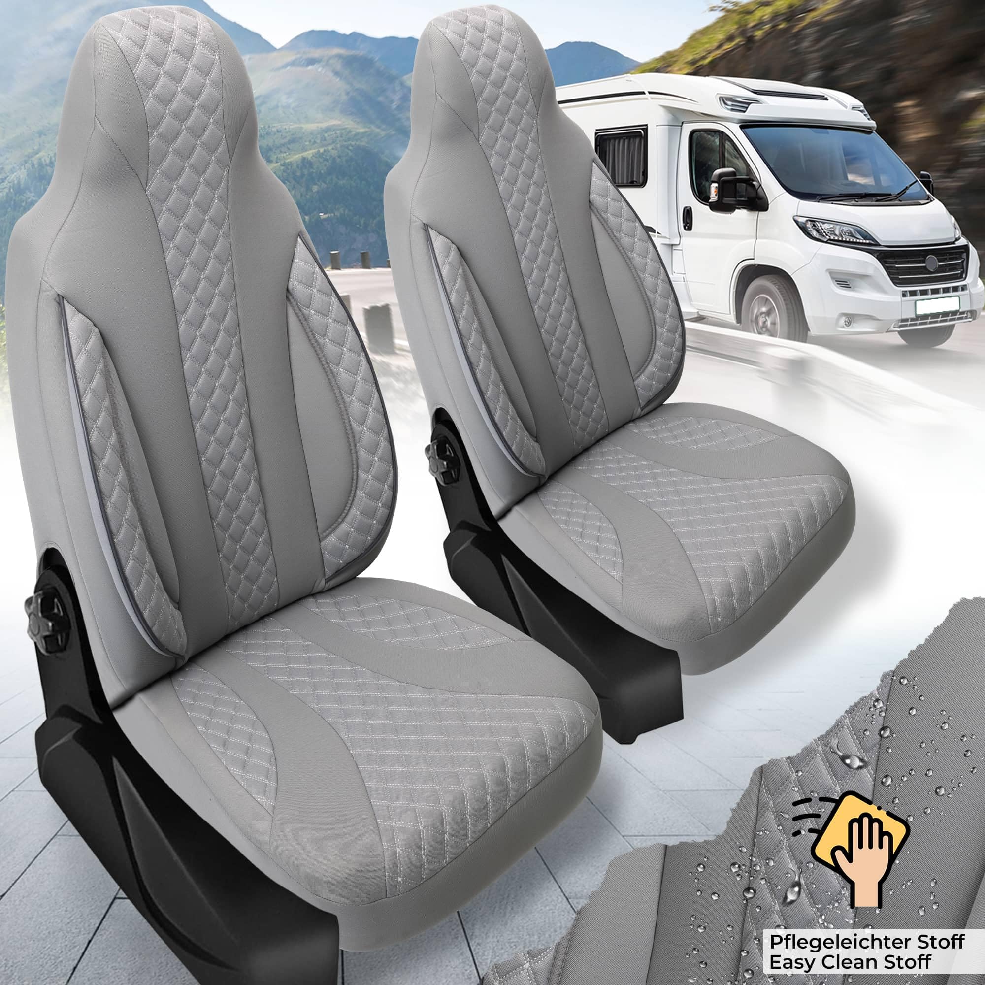 BREMER SITZBEZÜGE Wohnmobil Sitzbezüge Schonbezüge für Benimar Sport (WPL409)