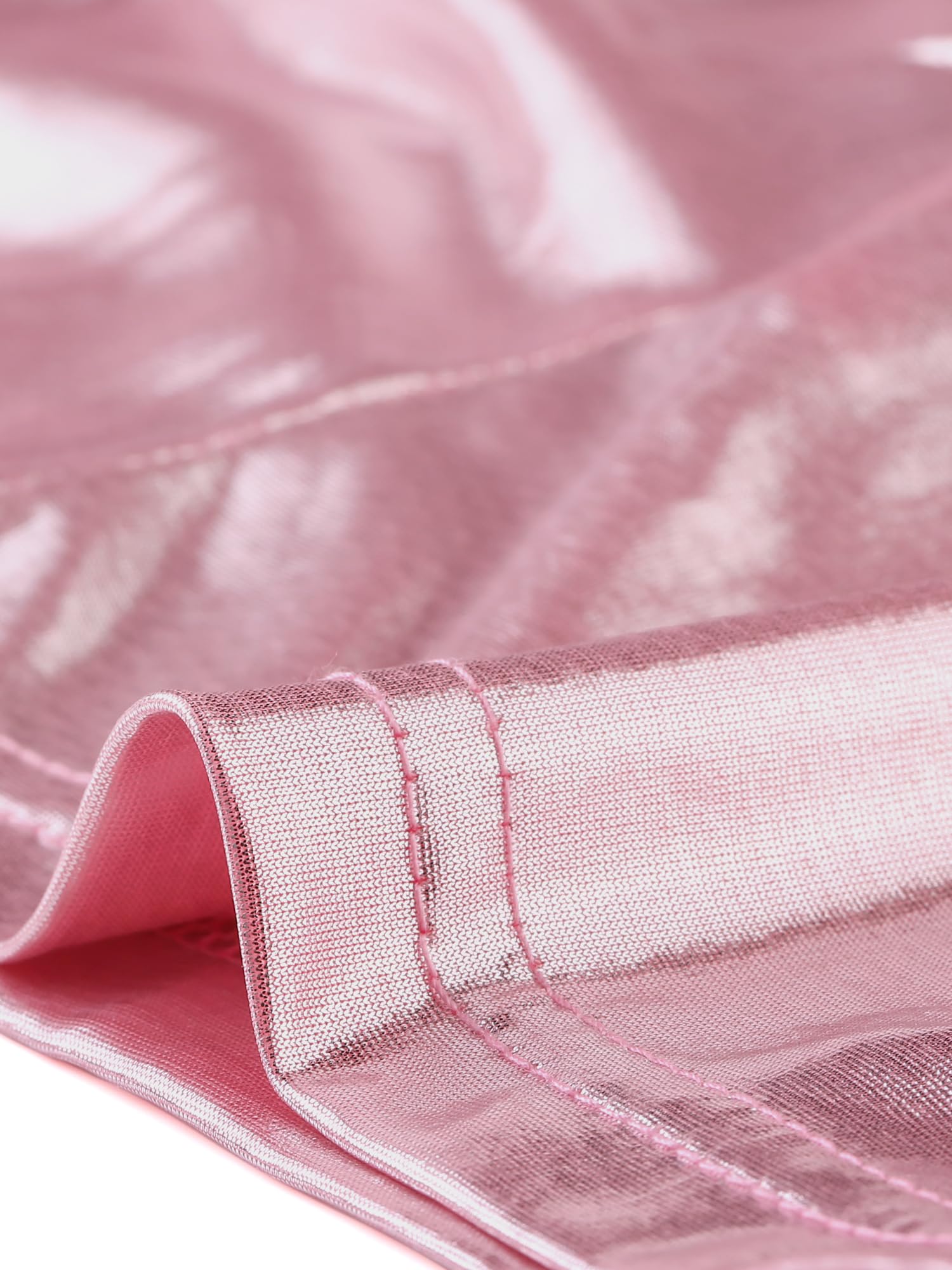 Allegra K Camiseta sin mangas metálica sin espalda para mujer, diseño de tirantes delgados asimétricos, estilo halter brillante