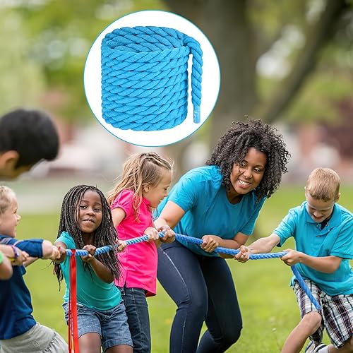 Miniatura 6 de NEBURORA Cuerda de tira y afloja de 20 pies para adultos, juegos al aire libre, día de campo, reunión familiar, verano, patio trasero, césped,