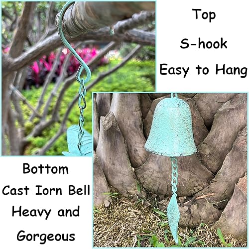 Miniatura 3 de Cadena de lluvia de 4 pies, cadenas de lluvia decorativas de mariposa para bajantes, bonitas copas de metal, campanillas de lluvia funcionales para