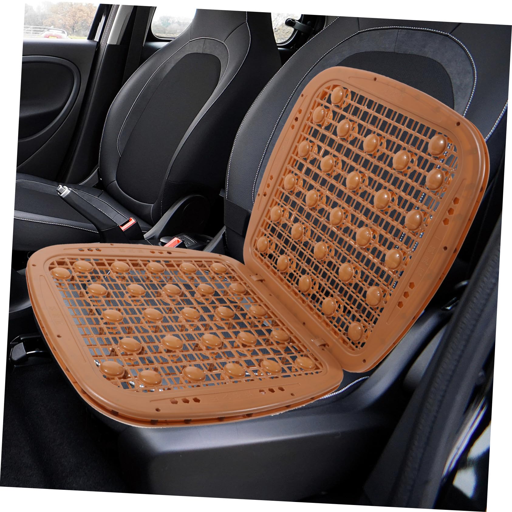 Coussin de Siège Auto en Plastique Marron Antidérapant pour Voiture