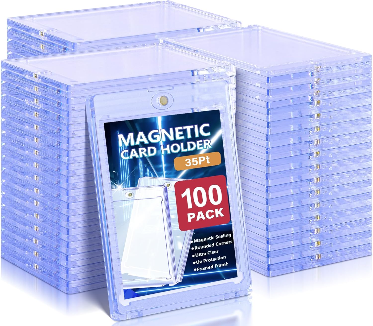 Kitoyz 100 ct Magnetic Card Holder and Card Sleeves