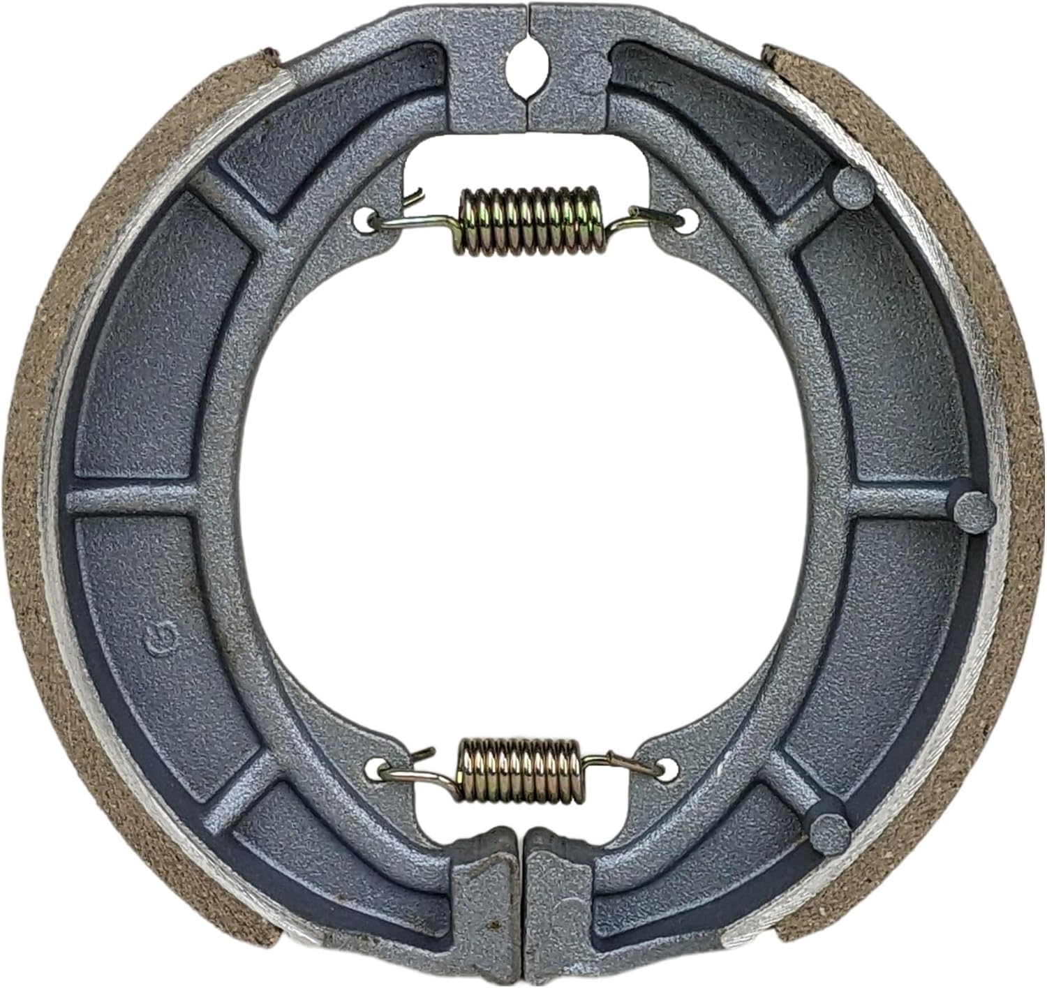 RedCap 125mm Rear Drum Brake Shoes Pads Replacement for 50cc 110cc 125cc 150cc 250cc Scooters Mopeds ATVs Go-Karts Fits GY6 QMI/QMJ 152/157 Engines Sunl TaoTao Roketa Jonway Peace Baotian Quad Bikes