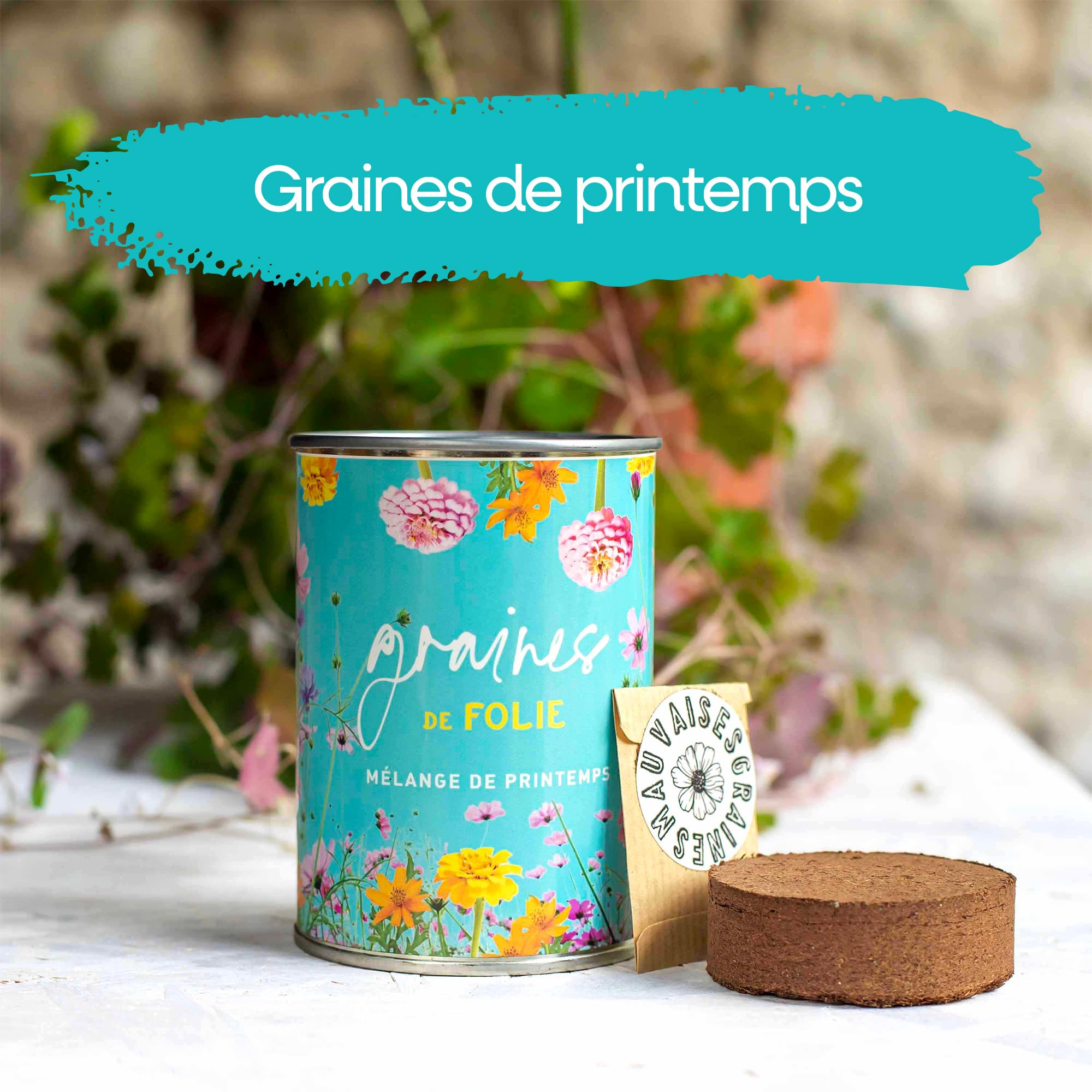 Mauvaises Graines - Kit Graines Fleurs En Boîte Pour Sœur - Cadeau Original Fleurs Colorées Made In France