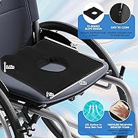 Vista 3 de Bed Sore Cushion for Butt Hemorrhoid Cushion with Removable and Washable Cover Pressure Relief Pillow for Bedridden and Long Sitting Cushions for