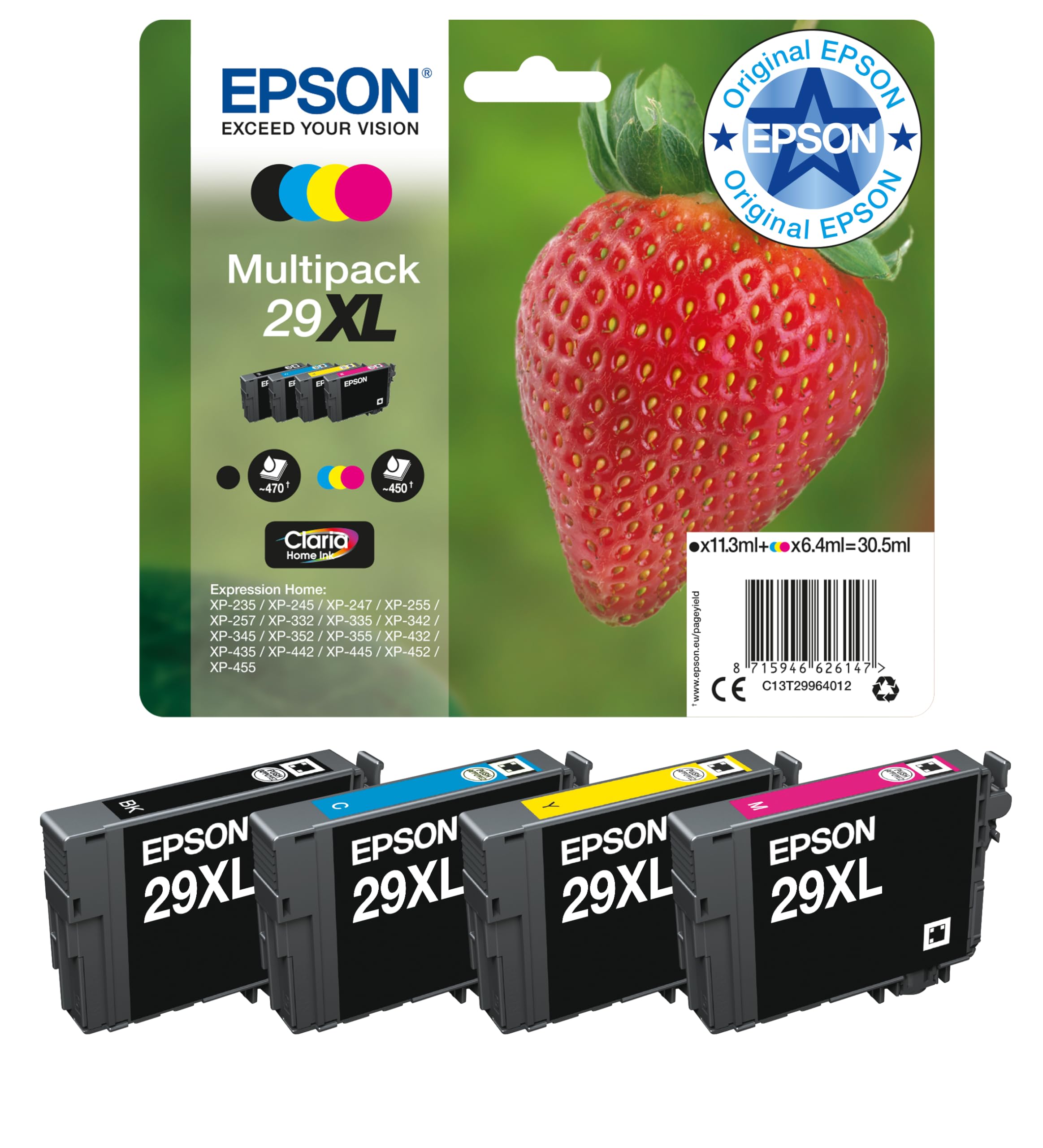 Epson C13T29964022 - Cartucho de tinta, multi-pack XL