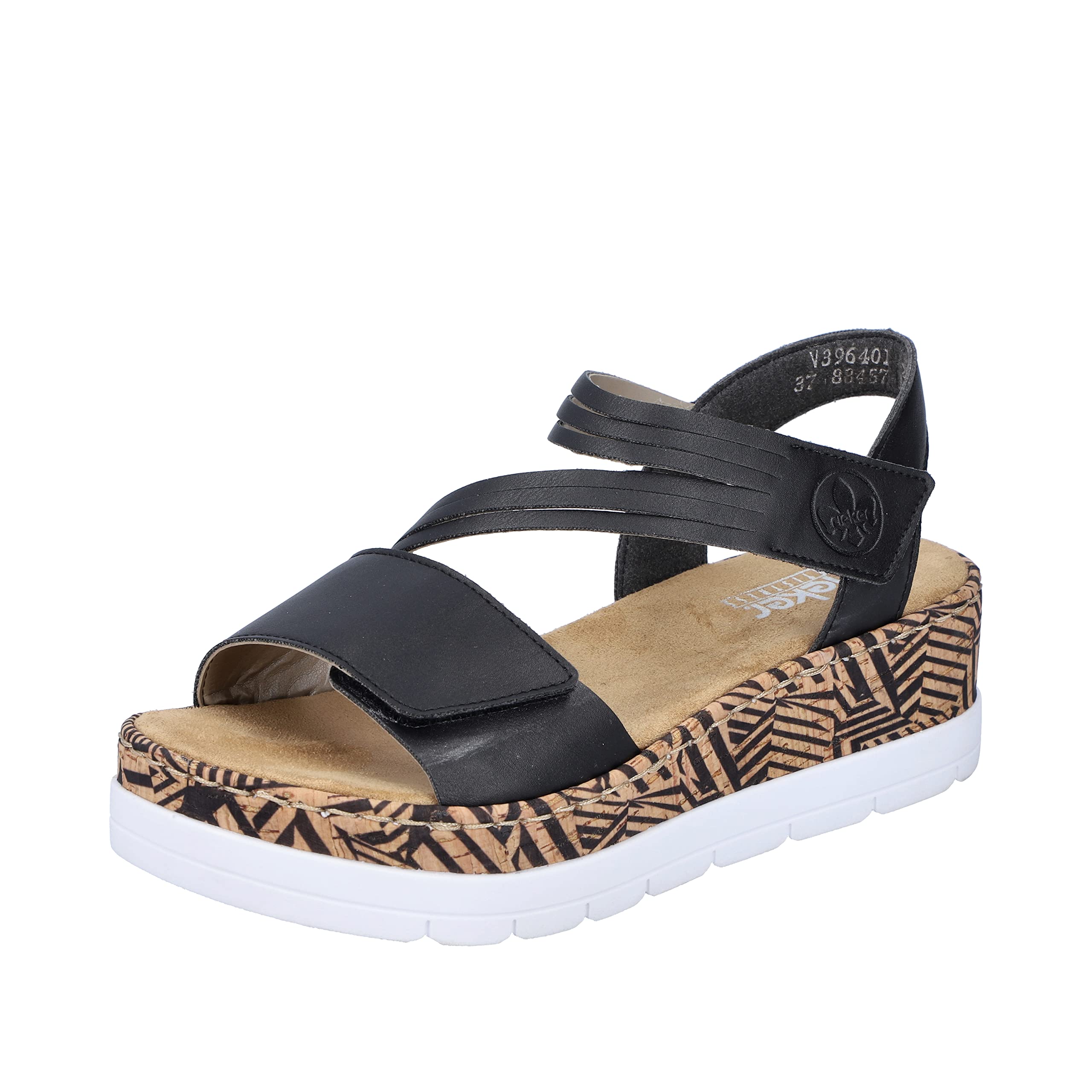Rieker sandalen voor dames V2366, grootte:37, kleur:Ivoor