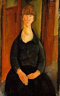 MVOVZQCV Vintage Prints Picture portrait painting Flower Vendor by Amedeo Modigliani Classic Canvas Paintings for Office Decor 60x90cm