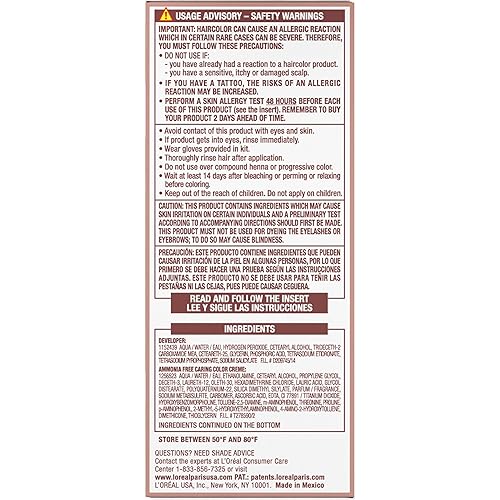 Miniatura 10 de L'Oreal Paris Excellence Universal Nudes - Tinte permanente para el cabello, sin amoníaco, para cobertura de cabello gris, rubio natural 8N, 1 kit