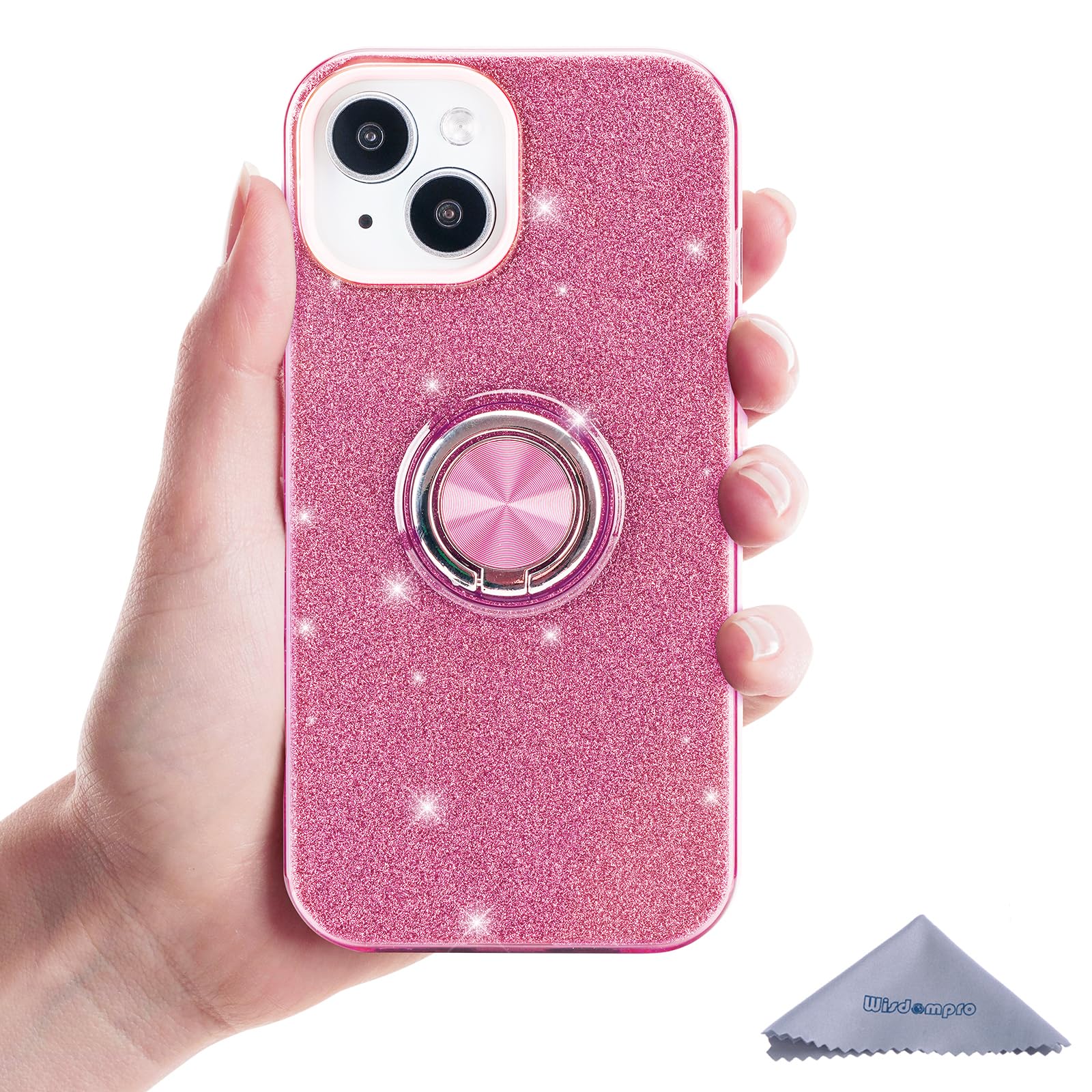 wisdompro Glitter Case for iPhone 15 Plus/14 Plus (6.7 Inch) - Image 3