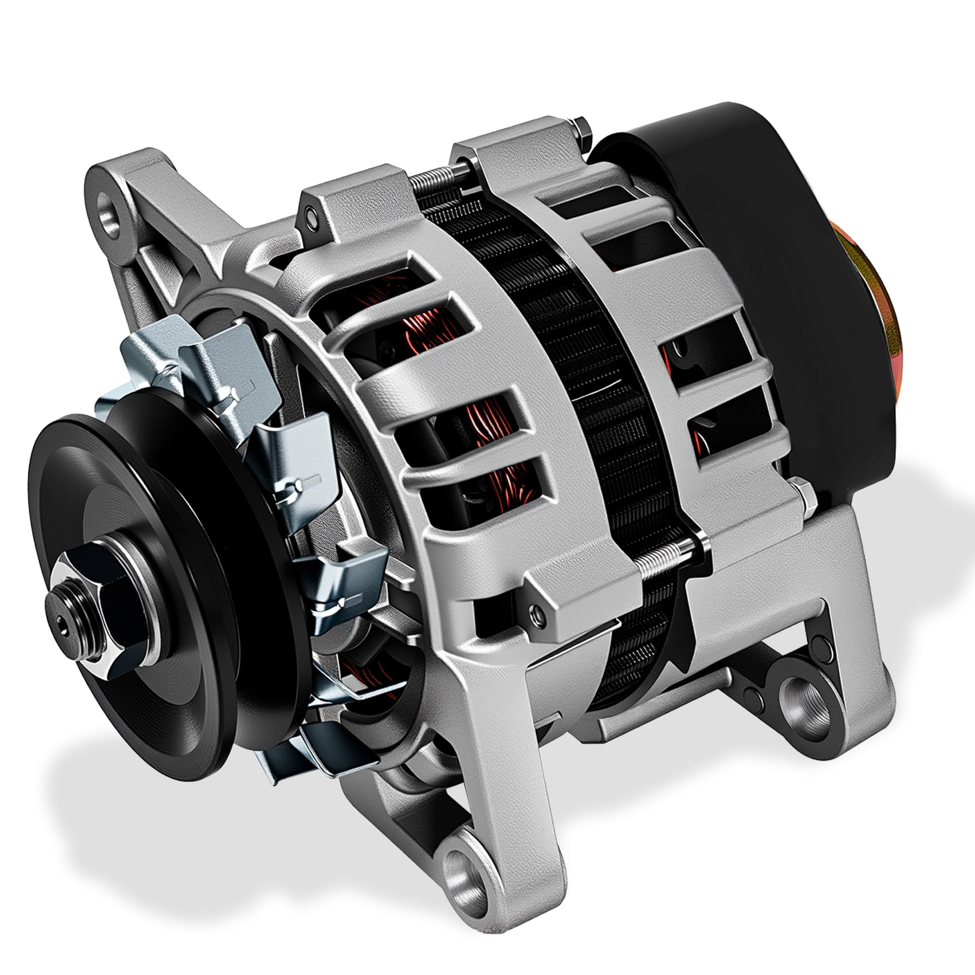 2000W Permanent Magnet Generator, 4000RPM 12V Low Rpm Alternator, Two Wheel Permanent Magnet Synchronous Generator, Brushless PMA Agricultural DC Generator-image-15