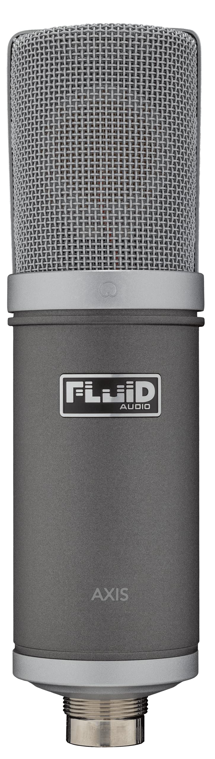 Microfono da studio a condensatore professionale Fluid Audio Axis (diaframma d'oro da 34 mm, diagramma polare cardioide, incluso shockmount, cavo XLR, chitarra, percussioni, 20Hz-20kHz),Nero
