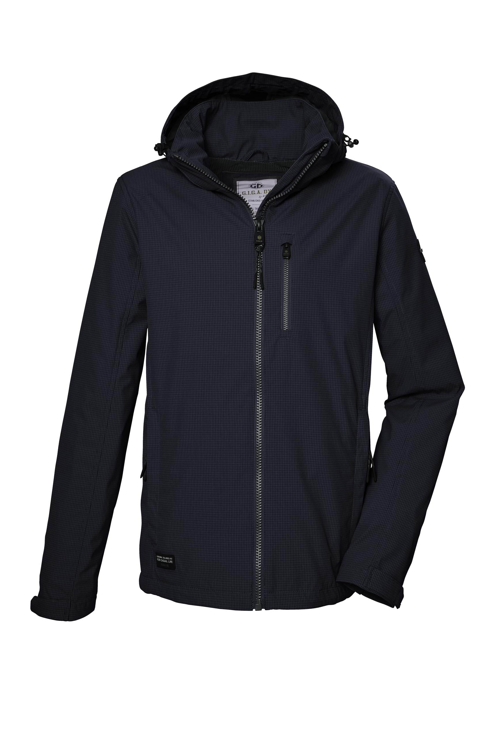 G.I.G.A. DX Herren Softshelljacke/Outdoorjacke mit abzippbarer Kapuze GS 82 MN SFTSHLL JCKT, dunkelnavy, M, 43117-000
