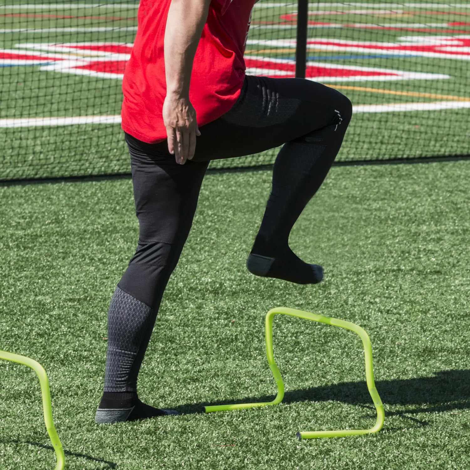 FIVMEN Speed/Agility Kit d'obstacles d'entraînement de football, 6 hauteurs réglables, 46 x 30 cm, kit d'obstacles de football, pour la rapidité, l'entraînement, la mobilité, l'entraînement de