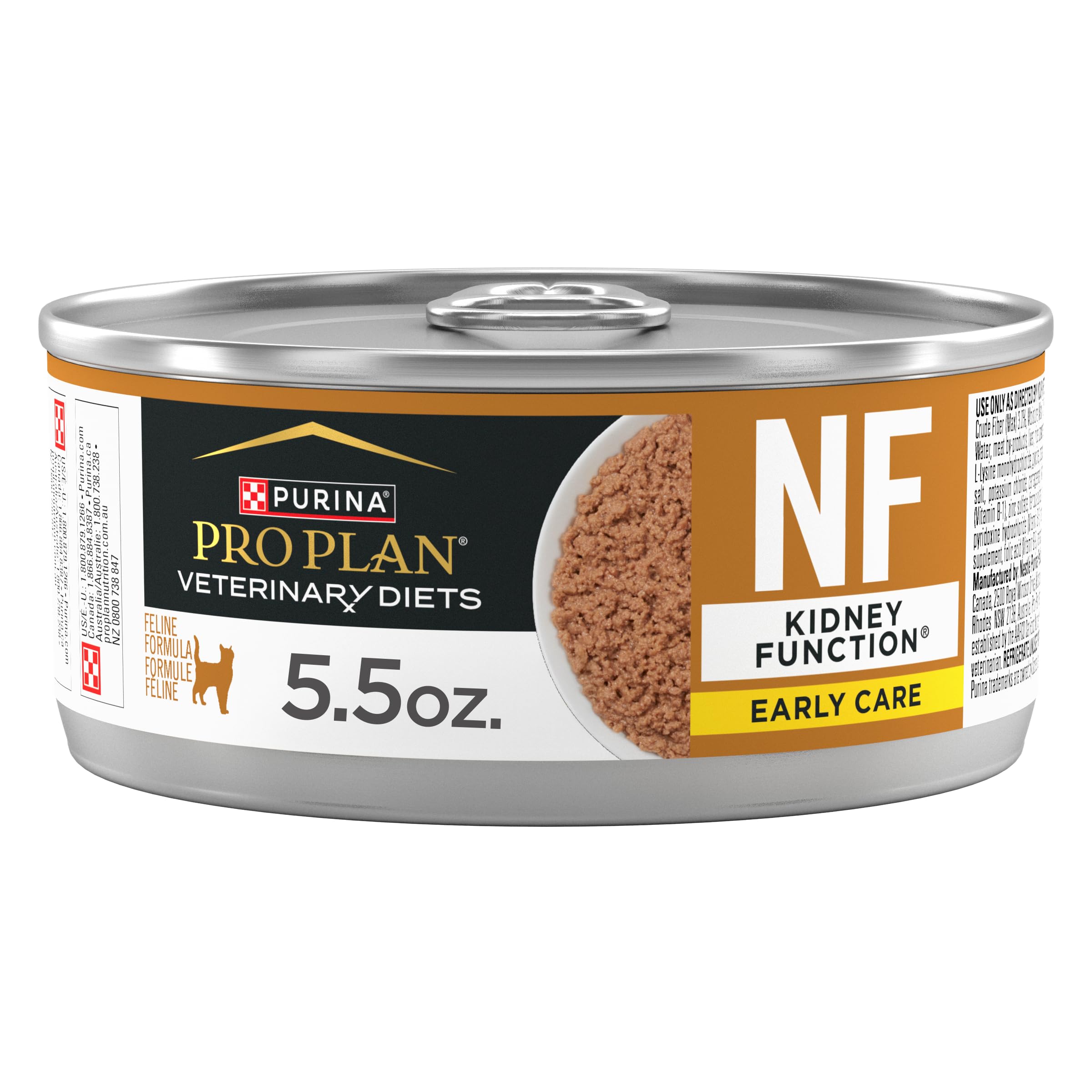 Purina Pro Plan Veterinary Diets NF Kidney Function Early Care Feline Formula Adult Wet Cat Food Pate - (Pack of 24) 5.5 oz. Cans