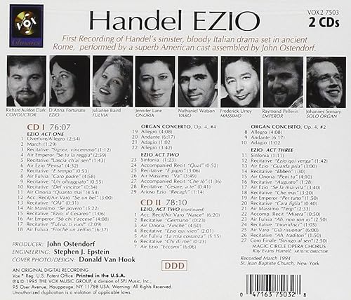 Miniatura 2 de Handel - Ezio  Fortunato  Baird  Lane  N Watson  Urrey  Pellerin  Manhattan CO  RA Clark