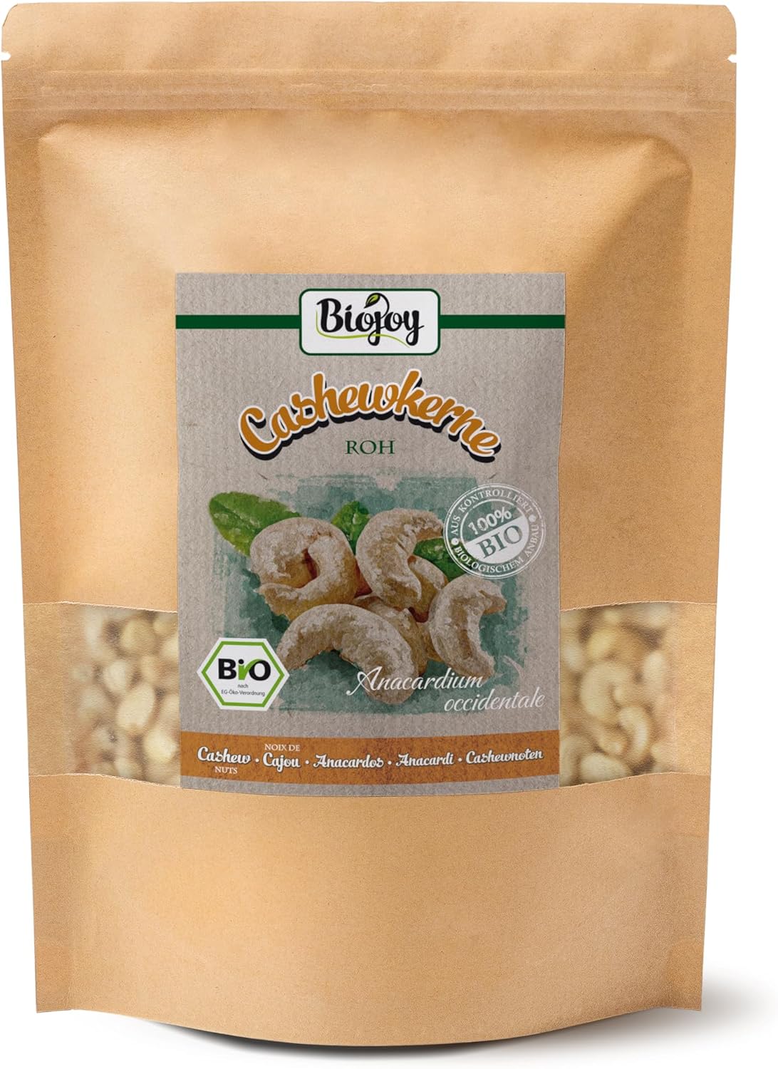 Biojoy Noix de Cajou Crues BIO (1 kg)