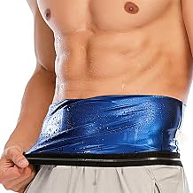 ZukoCert Mens Heat Trapping Waist Trainer & Trimmer, Sauna Sweat Belt to Lose Belly Fat, Workout Shaper for Weight Loss