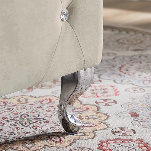 Miniatura 6 de L"KeKe Banco de almacenamiento tapizado de 39 pulgadas, asiento de entrada, reversible y almacenamiento con bisagras de seguridad, pasillo,