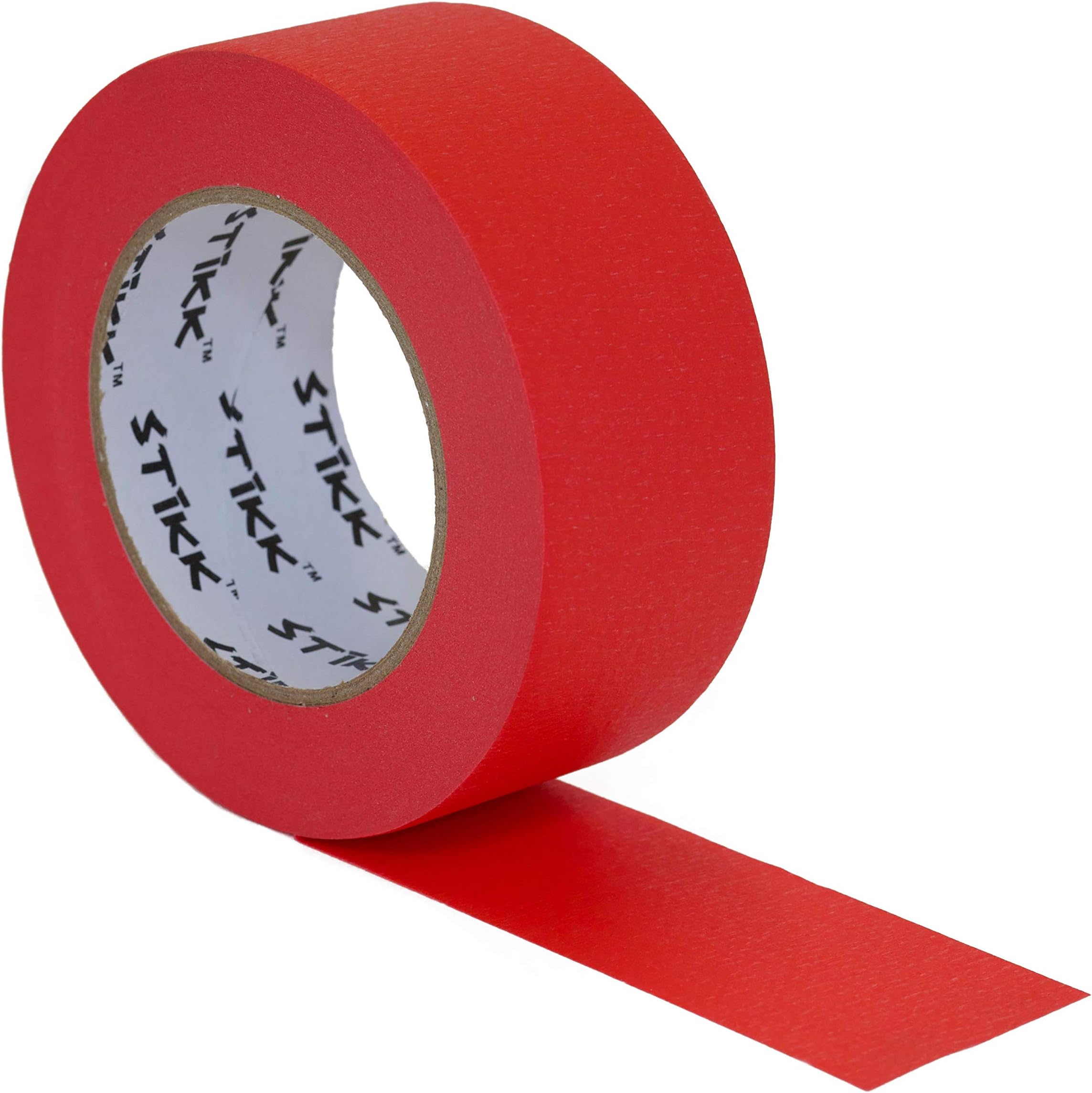 STIKK Painters Tape - 1pk Red Painter Tape - 2 inch x 60 Yards - Paint Tape for Painting, Edges, Trim, Ceilings - Masking Tape for DIY Paint Projects - Residue-Free Painting Tape